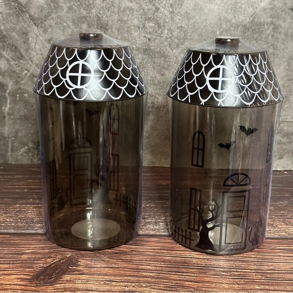 Target Bullseye Halloween Haunted House Glass Canister Set